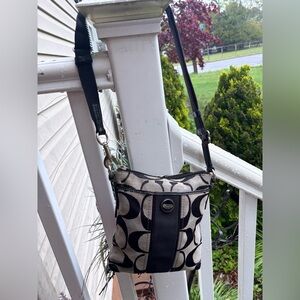 Coach Black Logo Crossbody Bag